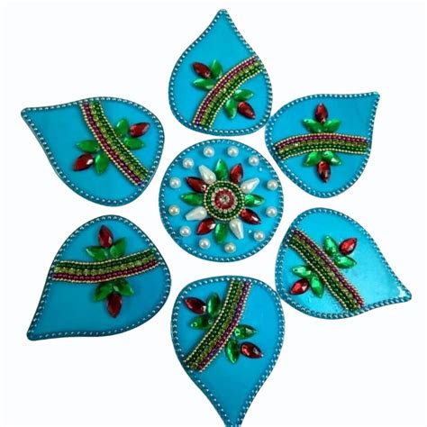 7 Inch Blue Acrylic Rangoli At Rs 120 Set Acrylic Rangoli In Chennai