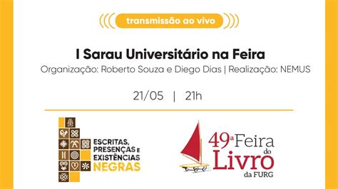 49ª Feira Do Livro I Sarau Universitário Na Feira Youtube