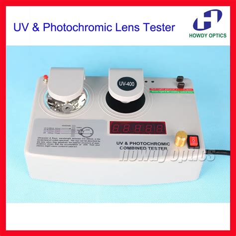 Probador de lentes UV de recubrimiento fotocromático detector medidor