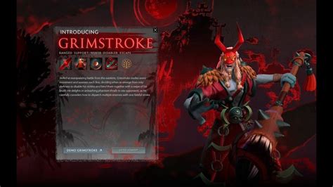 Grimstroke Demo Dero Test Dota 2 New Hero Dota Dotard Dota 2 New