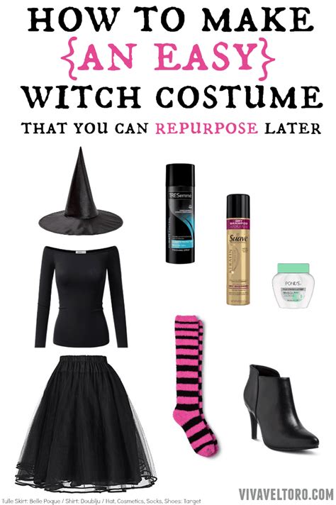 Homemade Witch Costume Ideas For Women