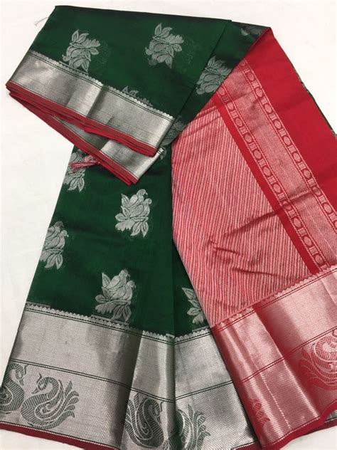 Kuppadam Pattu Sarees With Kanchi Border