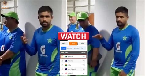 Watch Babar Azam Delivers Inspiring Speech After Pakistan Claims No 1