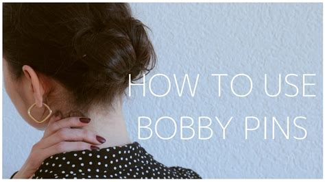 How To Use Bobby Pins Locking Technique Youtube