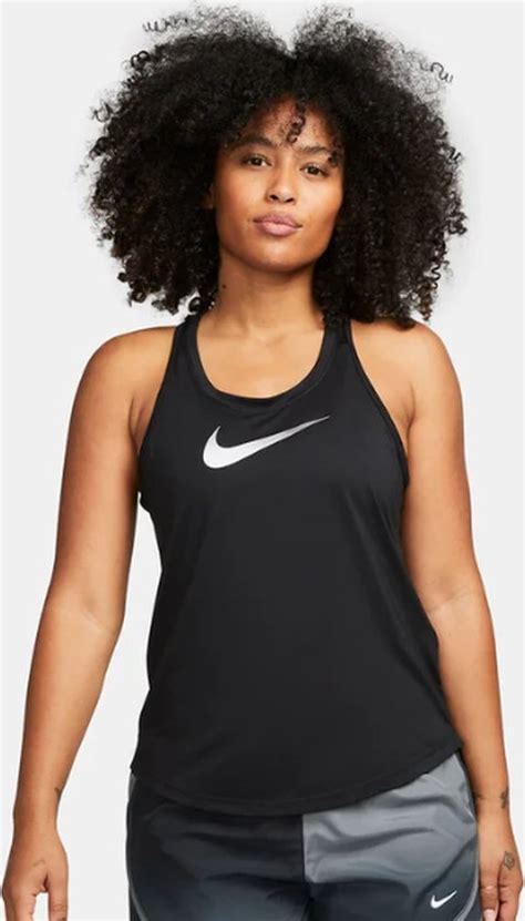 Nike W NK ONE DF SWSH HBR TANK Dames Sporttop Maat M Bol