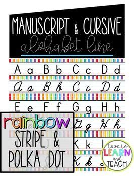 Save Space With This Combined Manuscript Cursive Alphabet Line In