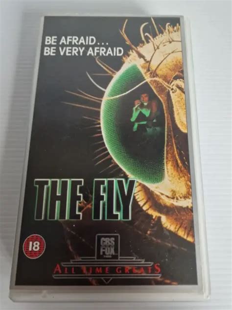 THE FLY VHS VIDEO Jeff Goldblum Geena Davis CULT CLASSIC HORROR CBS