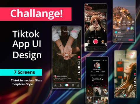 Tiktok app UI kit challange by sagar gabol on Dribbble