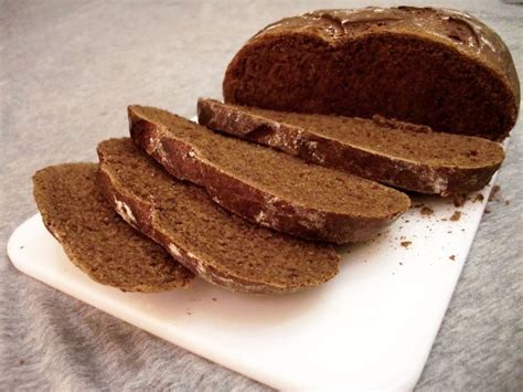 Dark German Rye Bread With Cocoa Molasses And Caraway Seeds A Light