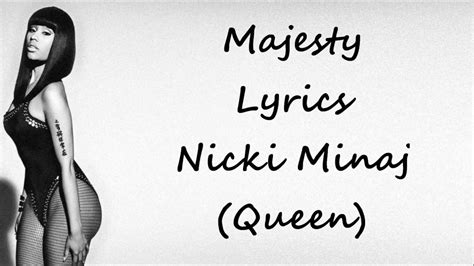 Majesty Nicki Minaj Ft Eminem Labrinth Lyrics Queen Youtube