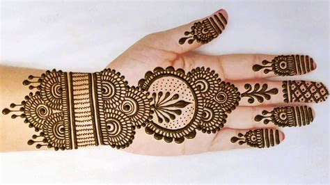 Very Easy Stylish Mehndi Design For Karva Chauth Simple Arabic Mehndi