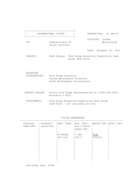 Fillable Online 91 INF 67 Food Stamps Food Stamp Household Composition