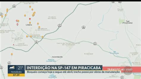 Trecho Da Sp Que Liga Limeira A Piracicaba Interditado A Partir