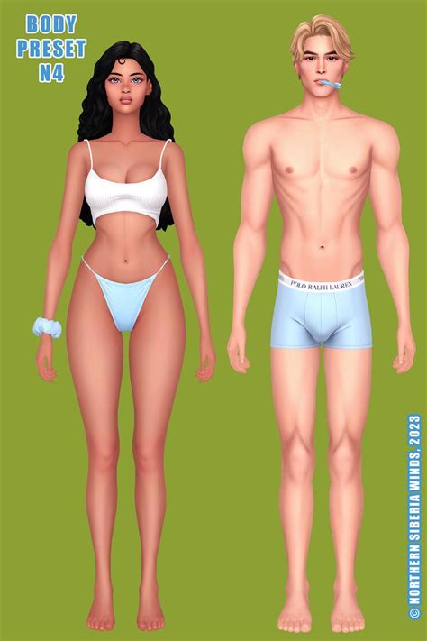 Bodycare Kit Northern Siberia Winds The Sims Skin Sims Body