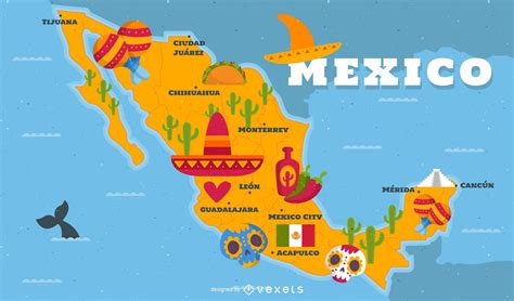 Dibujando Un Mapa De México Ilustración De Vectores Canstock Hot Sex Hot Sex Picture