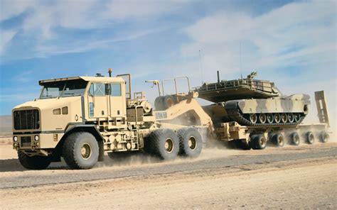 Обои тягачь, m1070a1, трак, грузовик, Oshkosh, танк, truck, ошкош, het на рабочий стол