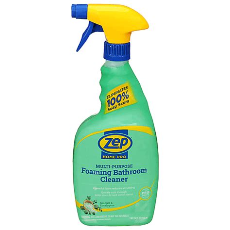 Zep Home Pro Multi Purpose Sea Salt And Eucalyptus Foaming Bathroom Cleaner 32 Fl Oz Cleaning