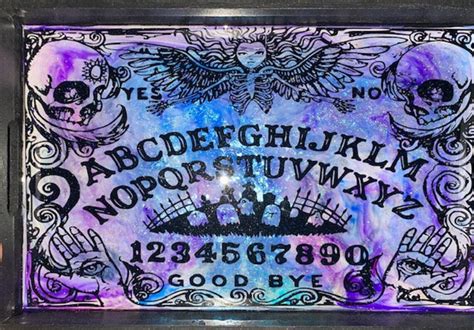 OUIJA BOARD Custom Wood/Resin Top Ouija Board Tray Custom | Etsy