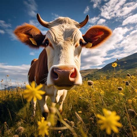 Premium Photo | Cow in its Natural Habitat Wildlife Photography ...