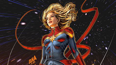 Captain Marvel Desktop Wallpaper