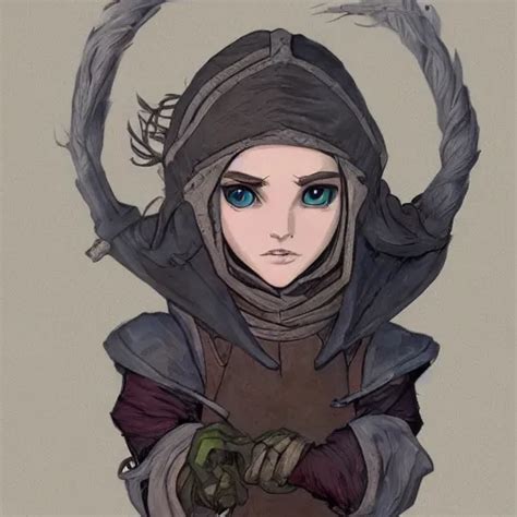 Medieval Rogue Masked Girl Highly Detailed Ghibli Stable Diffusion