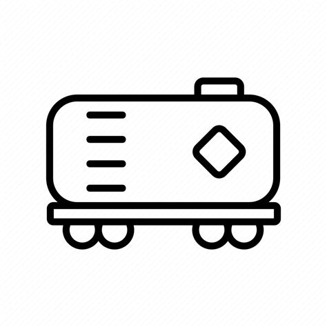 Cargo Carriage Fuel Oil Petrochemical Railroad Railway Icon