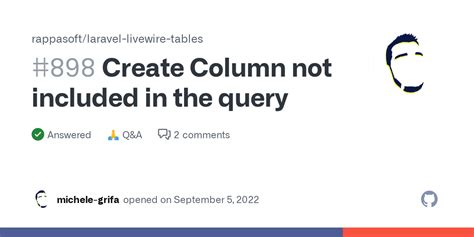 Create Column Not Included In The Query Discussion Rappasoft