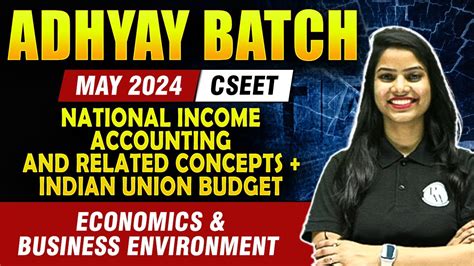 National Income Accounting Indian Union Budget Economics Business