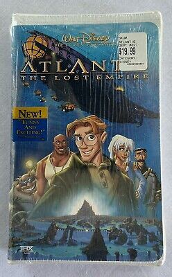 Walt Disney Atlantis The Lost Empire Animation Animated Vhs Movie