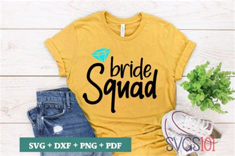 Bride Squad Svg Graphic By Svgs101 · Creative Fabrica