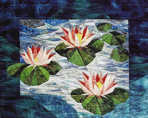 Waterlilies Foundation Paper Piecing Pattern X Quilt