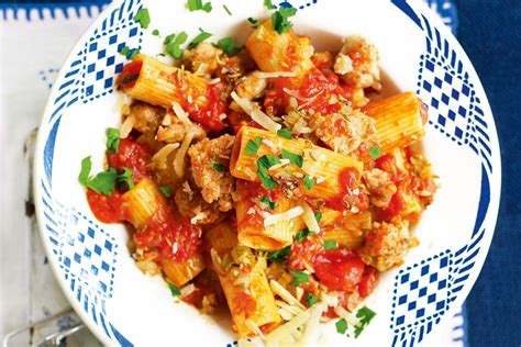 Rigatoni With Quick Pork Ragu Recipes Au