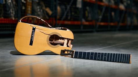 Smashed Hateful Eight Martin Acoustic Goes On Display For First Time