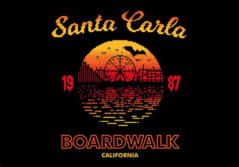 Santa Carla Boardwalk T-Shirt on Behance