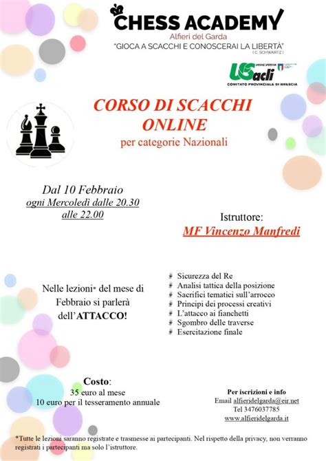 CORSO DI SCACCHI ONLINE 2021 ALFIERI DEL GARDA CHESS ACDEMY