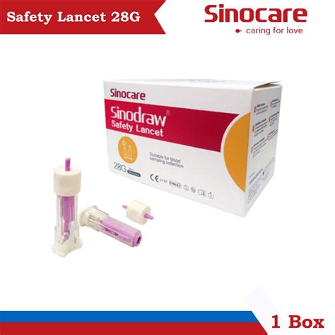 Jual Sinocare Safety Lancet G Pcs Shopee Indonesia