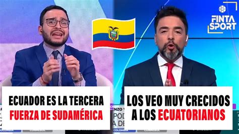 PERIODISTAS ECUATORIANOS CRITICADOS POR DEFENDER A ECUADOR COMO TERCERA