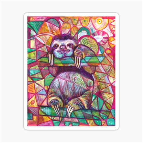 Sloth Love Sticker For Sale By Bethdangelo Redbubble