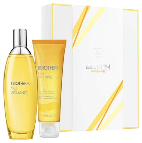 Eau Vitaminée Eau de toilette Gel douche parfumé offert Biotherm