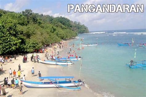 Pantai Pangandaran Saat Liburan Lebaran