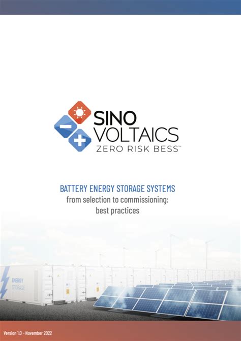 Sinovoltaics Battery Energy Storage Systems Bess E Book