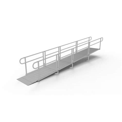 Ez Access Pathway 20 Ft Straight Aluminum Wheelchair Ramp Kit With