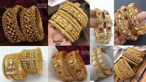 Latest Gold bangles designs with collection 2023 | gold jewellery ...