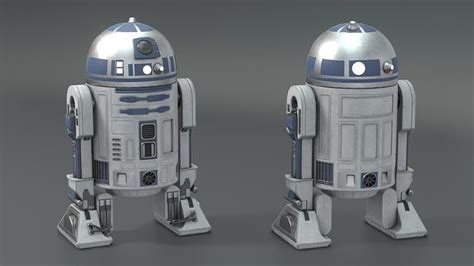 R2 D2 Star Wars R2d2 Free VR AR Low Poly 3D Model CGTrader