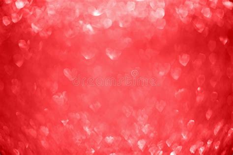 Red Glitter Sparkle with Heart Bokeh Light for Valentines Background ...