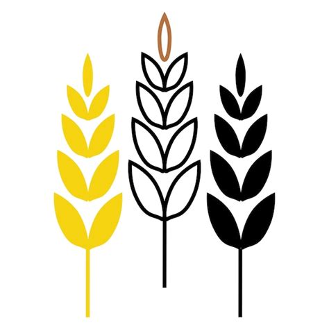 Premium Vector Agriculture Wheat Icon Vector Design Template