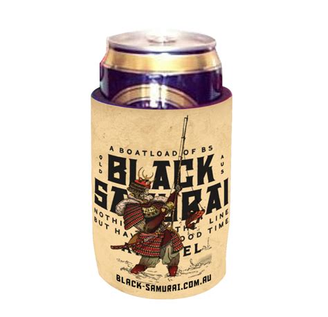 Black Samurai Stubby Cooler Black Samurai Southern Cross Industrial