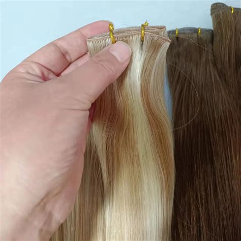 New Weft Super Thin Invisible Can Be Cut Virgin Hair Seamless Genius Weft Extension Buy Genius