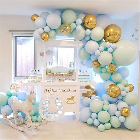 124PCS Baby Boy Blue Balloon Garland Kit With Blue Green - Etsy