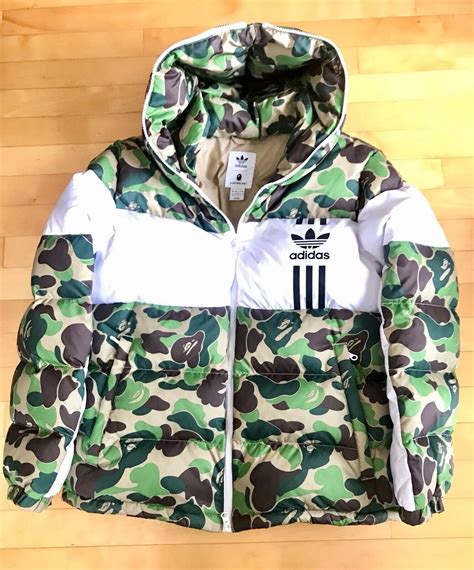 A Bathing Ape Adidas Shark Down Jacket S Camo Limited Bape 100authentic Atelier Yuwaciaojp